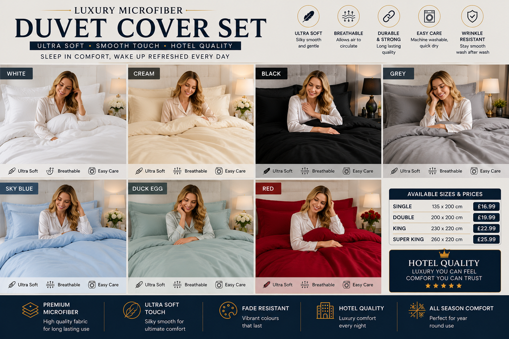 Ultra soft microfiber Dovet set single double king super king