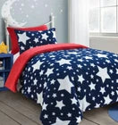 Tedy star dovt set dinosour charchool and silver navy and red