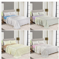 Rosebud Floral Flannelette Sheet Set 100% Brushed Cotton Thermal Bed Sheet Set